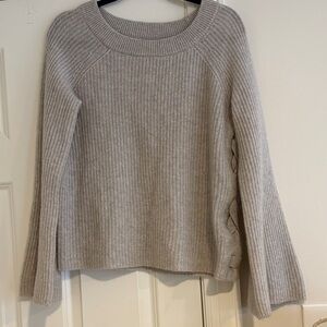 Only Mine Light Gray Women's 100% Cashmere Sweater Sz Medium